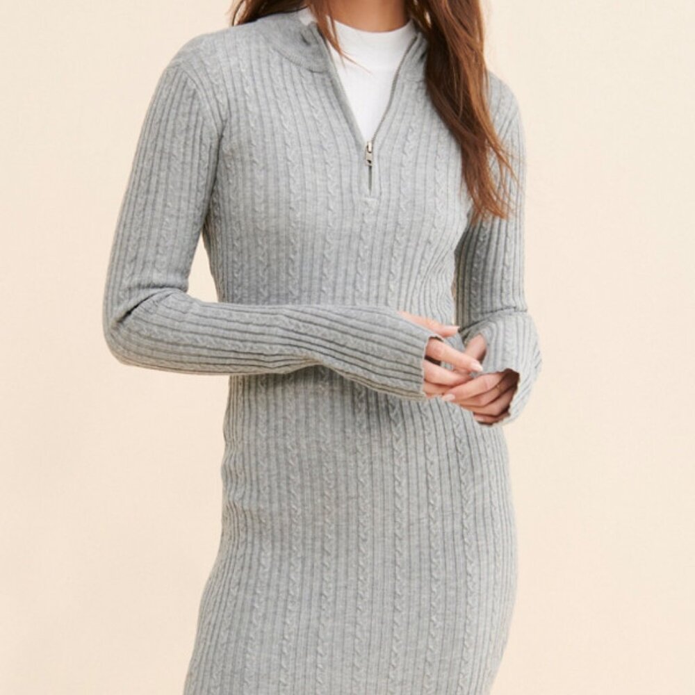 BB Dakota Champagne Powder Sweater Dress